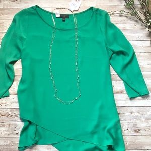 The Limited Sea Green 3/4 sleeve Blouse